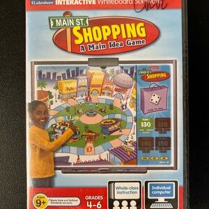 Main St. Shopping A Main Idea Game Interactive Whiteboard (CD-Rom) Lakeshore New